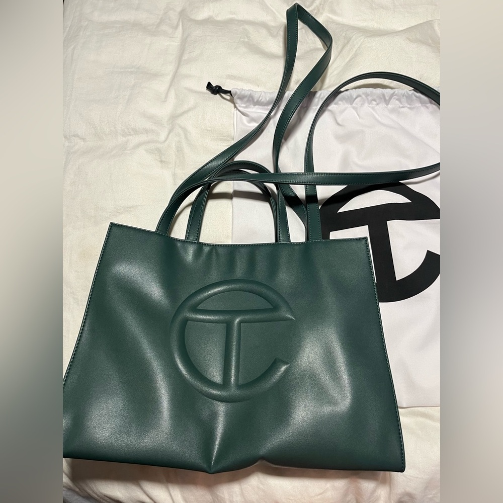 Medium Dark Olive Shopping Bag - Telfar - Used but great condition